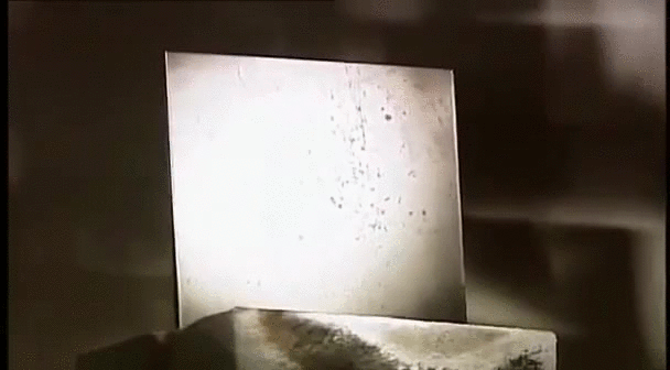 Melting steel with focused sunlight