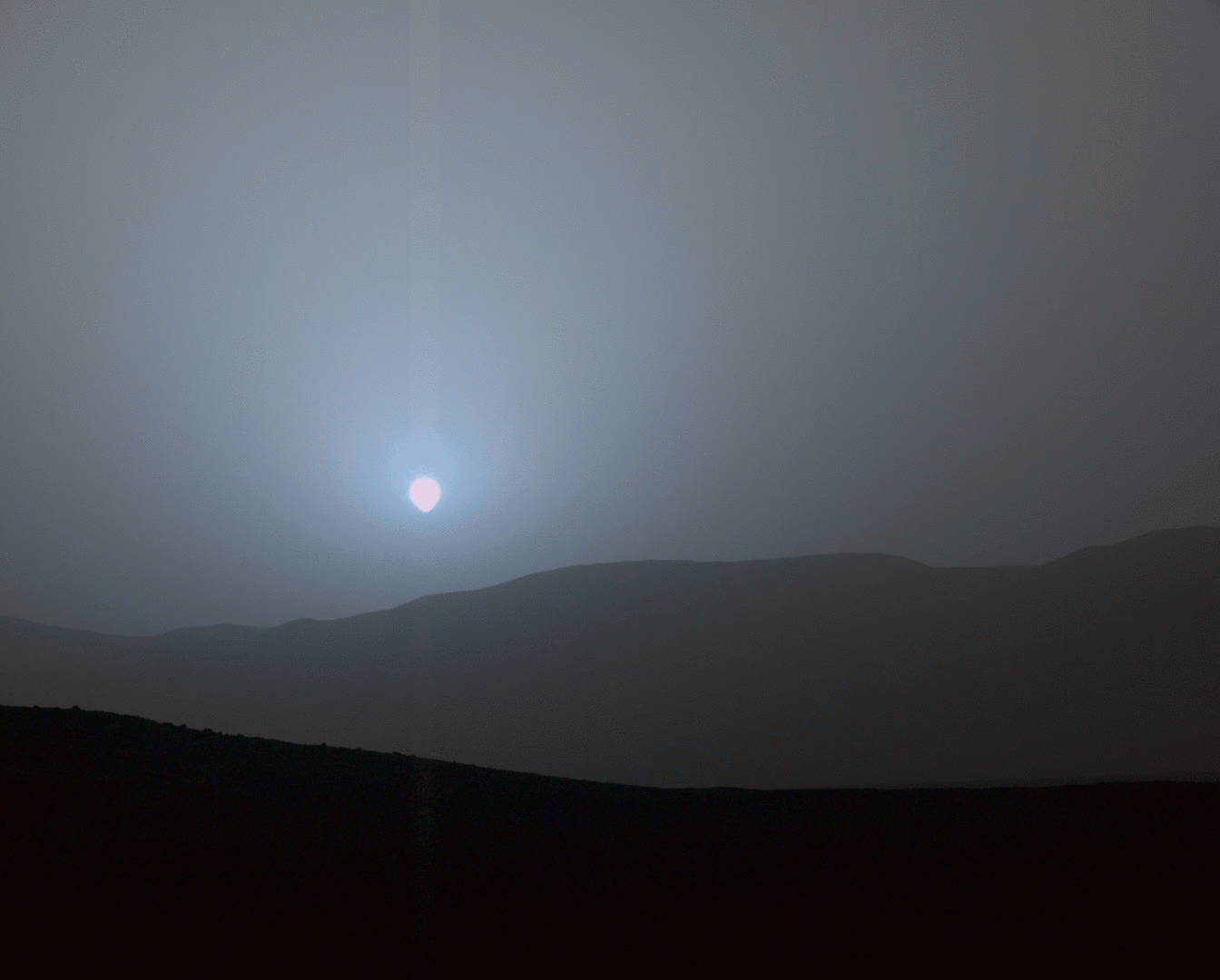 Martian sunset