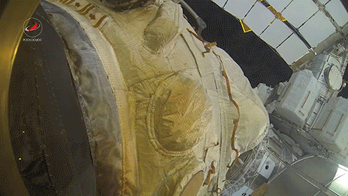 Soyuz undocking from the International Space Station